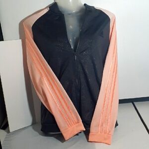 Women's Adidas Black and Pink Jacket
